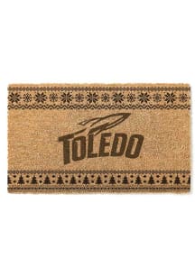 Toledo Rockets Holiday Logo Door Mat