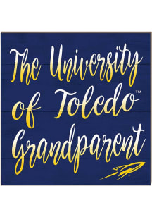 KH Sports Fan Toledo Rockets 10in x 10in Grandparents Sign - Blue