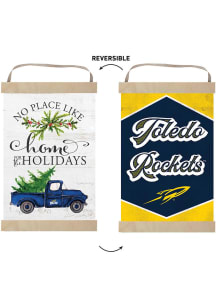 KH Sports Fan Toledo Rockets Holiday Reversible Banner Sign - White
