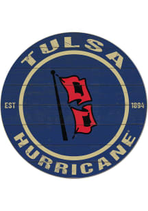 KH Sports Fan Tulsa Golden Hurricane 20x20 Colored Circle Sign - Gold