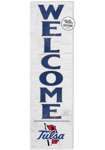 KH Sports Fan Tulsa Golden Hurricane 10x35 Welcome Sign - White