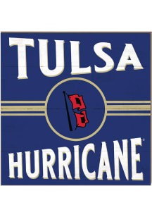 KH Sports Fan Tulsa Golden Hurricane 10x10 Retro Sign - Gold