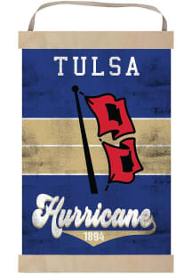 KH Sports Fan Tulsa Golden Hurricane Reversible Retro Banner Sign - Gold