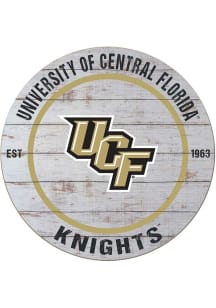 KH Sports Fan UCF Knights 20x20 Weathered Circle Sign - Grey