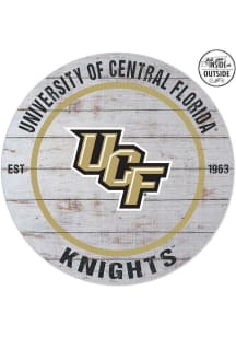 KH Sports Fan UCF Knights 20x20 In Out Weathered Circle Sign - Grey