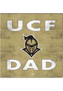 KH Sports Fan UCF Knights 10in x 10in Dad Sign - Black