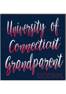 KH Sports Fan UConn Huskies 10in x 10in Grandparents Sign - White