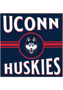 KH Sports Fan UConn Huskies 10x10 Retro Sign - White