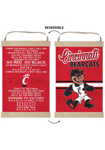 KH Sports Fan Cincinnati Bearcats Fight Song Reversible Banner Sign - Red