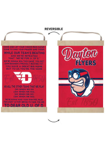 KH Sports Fan Dayton Flyers Fight Song Reversible Banner Sign - Red