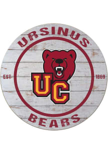 KH Sports Fan Ursinus Bears 20x20 Weathered Circle Sign - Grey
