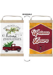 KH Sports Fan Ursinus Bears Holiday Reversible Banner Sign - White