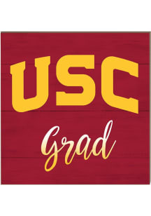 KH Sports Fan USC Trojans 10in x 10in Grad Sign - Cardinal