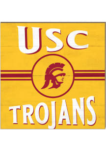KH Sports Fan USC Trojans 10x10 Retro Sign - Cardinal