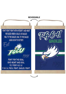 KH Sports Fan Florida Gulf Coast Eagles Fight Song Reversible Banner Sign - Green