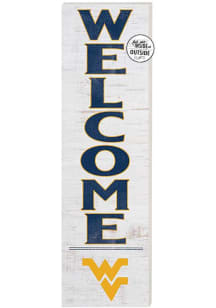 KH Sports Fan West Virginia Mountaineers 10x35 Welcome Sign - White
