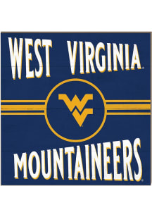 KH Sports Fan West Virginia Mountaineers 10x10 Retro Sign - Gold