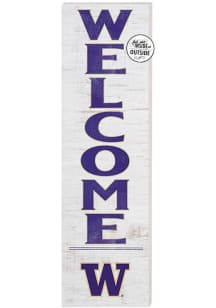 KH Sports Fan Washington Huskies 10x35 Welcome Sign - White