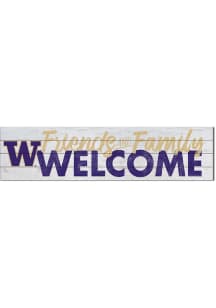 KH Sports Fan Washington Huskies 40x10 Welcome Sign - Purple