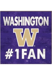 KH Sports Fan Washington Huskies 10x10 #1 Fan Sign - Purple