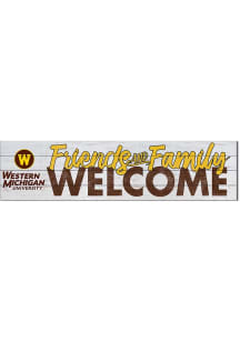 KH Sports Fan Western Michigan Broncos 40x10 Welcome Sign - Brown
