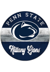 KH Sports Fan Penn State Nittany Lions 20x20 Retro Multi Color Circle Sign - Blue