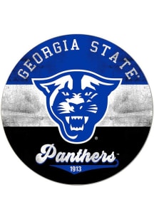 KH Sports Fan Georgia State Panthers 20x20 Retro Multi Color Circle Sign - Blue