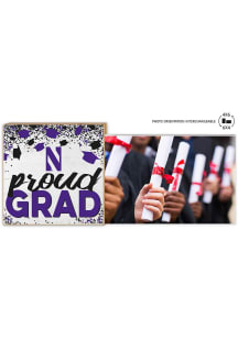 Northwestern Wildcats Proud Grad Floating Picture Frame - Purple