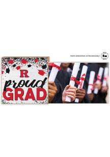 Rutgers Scarlet Knights Proud Grad Floating Picture Frame - Red