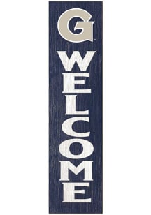 KH Sports Fan Georgetown Hoyas 11x46 Welcome Leaning Sign - Blue