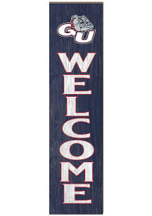 KH Sports Fan Gonzaga Bulldogs 11x46 Welcome Leaning Sign - Blue