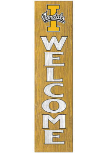 KH Sports Fan Idaho Vandals 11x46 Welcome Leaning Sign - Silver