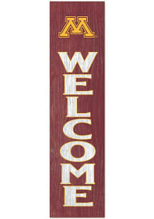 KH Sports Fan Minnesota Golden Gophers 11x46 Welcome Leaning Sign - Red