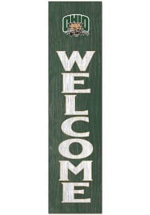 KH Sports Fan Ohio Bobcats 11x46 Welcome Leaning Sign - Green