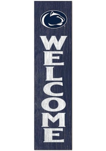 KH Sports Fan Penn State Nittany Lions 11x46 Welcome Leaning Sign - Blue