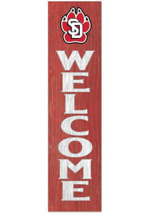 KH Sports Fan South Dakota Coyotes 11x46 Welcome Leaning Sign - Red