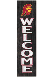 KH Sports Fan USC Trojans 11x46 Welcome Leaning Sign - Red