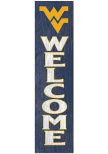 KH Sports Fan West Virginia Mountaineers 11x46 Welcome Leaning Sign - Gold