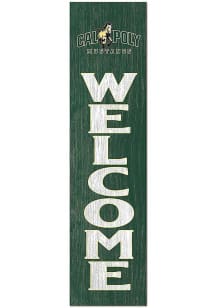 KH Sports Fan Cal Poly Mustangs 11x46 Welcome Leaning Sign - Green