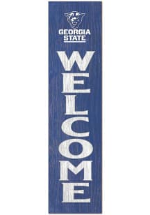 KH Sports Fan Georgia State Panthers 11x46 Welcome Leaning Sign - Blue