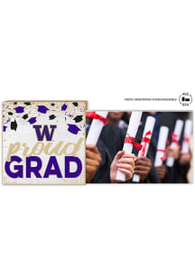 Washington Huskies Proud Grad Floating Picture Frame - Purple