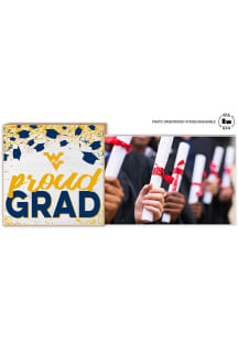 West Virginia Mountaineers Proud Grad Floating Picture Frame - Gold