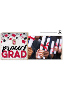 Wisconsin Badgers Proud Grad Floating Picture Frame - Red