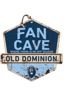KH Sports Fan Old Dominion Monarchs Fan Cave Rustic Badge Sign - Blue
