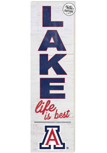 KH Sports Fan Arizona Wildcats 35x10 Lake Life is Best Indoor Outdoor Sign - Red