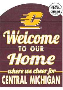 KH Sports Fan Central Michigan Chippewas 16x22 Indoor Outdoor Marquee Sign - Red