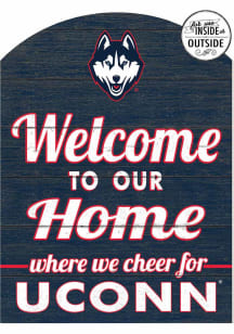 KH Sports Fan UConn Huskies 16x22 Indoor Outdoor Marquee Sign - White