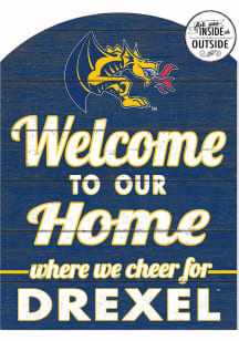 KH Sports Fan Drexel Dragons 16x22 Indoor Outdoor Marquee Sign - Navy Blue