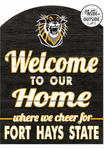 KH Sports Fan Fort Hays State Tigers 16x22 Indoor Outdoor Marquee Sign - Black