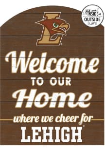 KH Sports Fan Lehigh University 16x22 Indoor Outdoor Marquee Sign - Brown